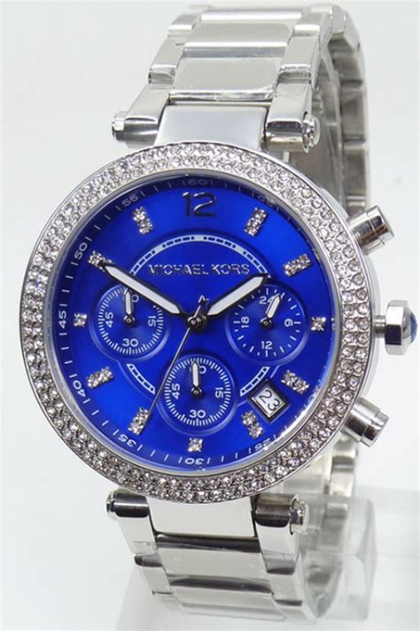 michael kors uhr silber blau|michael kors umgebung.